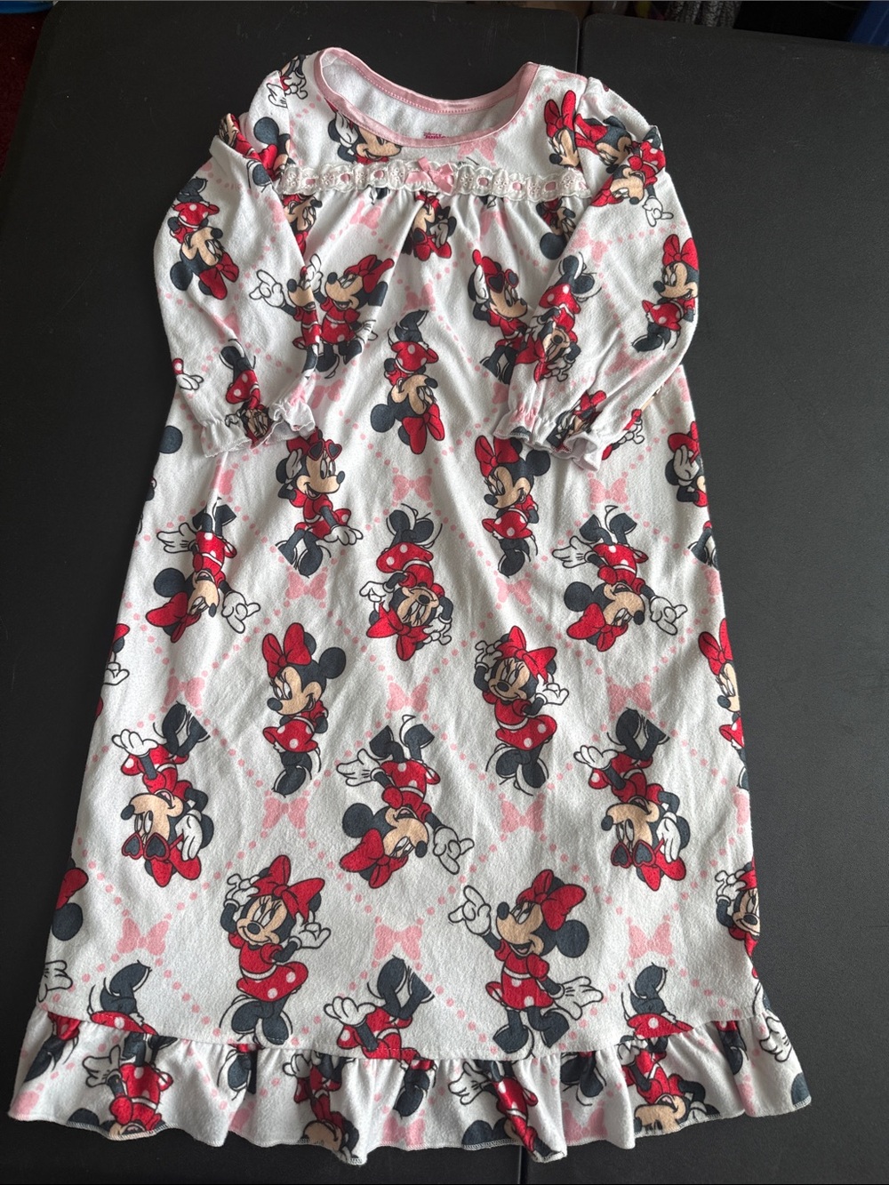 Disney Minnie Girls Sleepwear Top - Pink - Picture 1 of 3